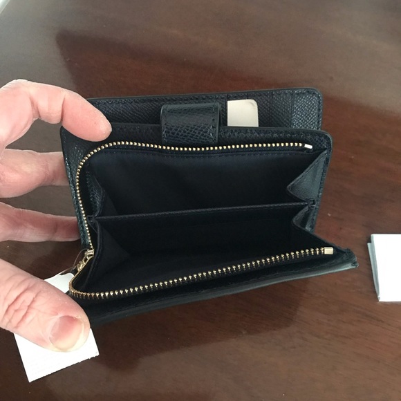 Coach BLUE MULTI Colorblock Leather MINI BENNETT & Wallet NWT - Picture 14 of 16